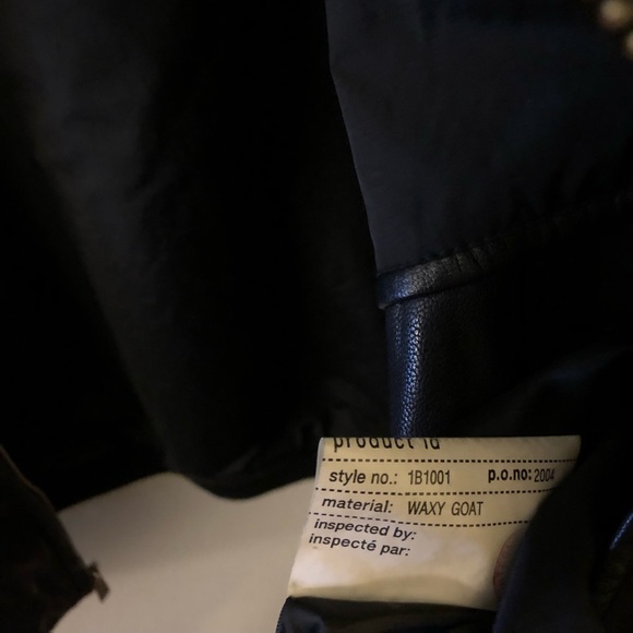 Kenneth Cole Waxy Goat Leather Jacket Sz. Large - Picture 7 of 8